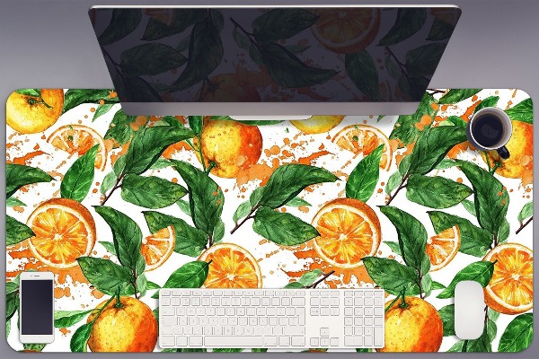Large desk mat for children Oranges