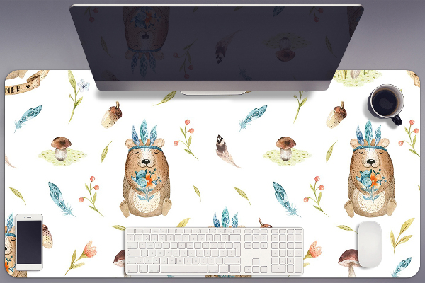 Large desk pad PVC protector Indian Bear