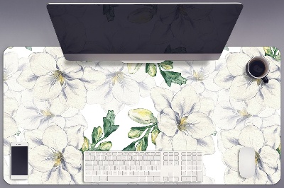 Large desk mat table protector freesia Flowers