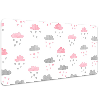 Full desk protector Minimalist clouds