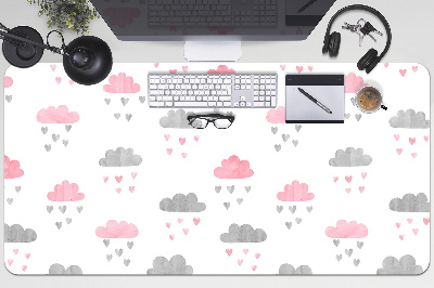 Full desk protector Minimalist clouds