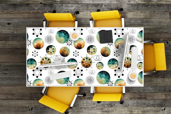 Full desk protector galactic pattern