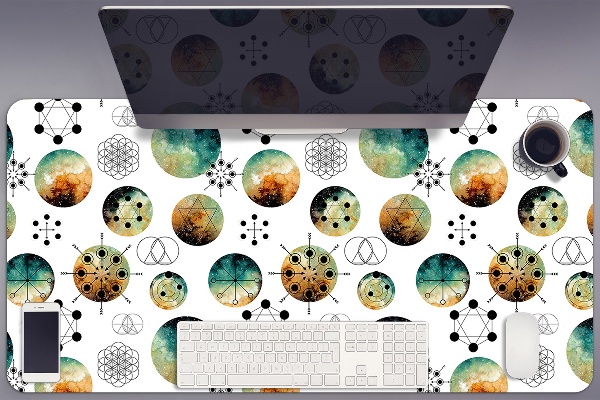 Full desk protector galactic pattern