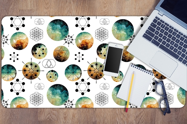 Full desk protector galactic pattern