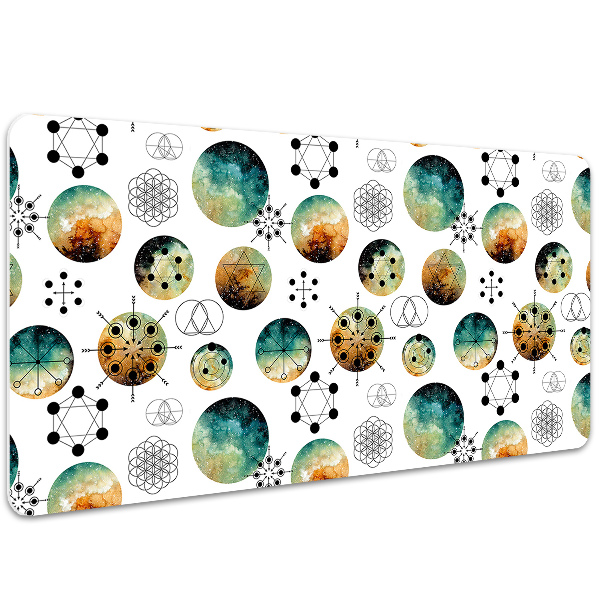 Full desk protector galactic pattern