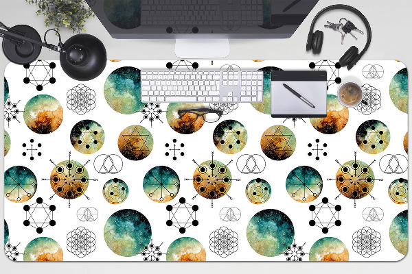 Full desk protector galactic pattern