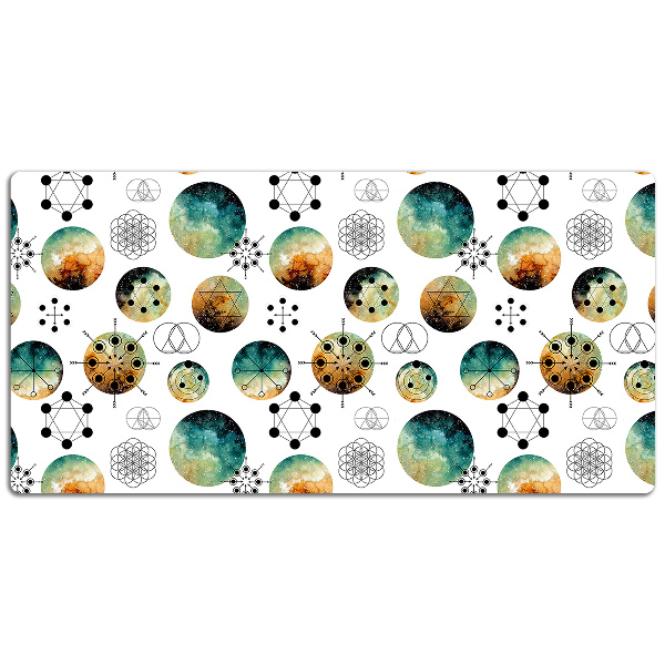 Full desk protector galactic pattern