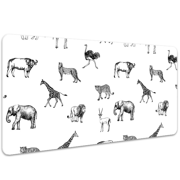 Large desk mat for children Safari