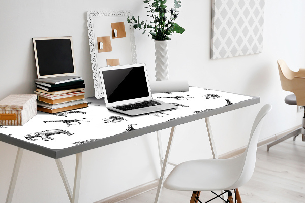 Large desk mat for children Safari