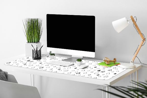 Full desk protector abstracts drops