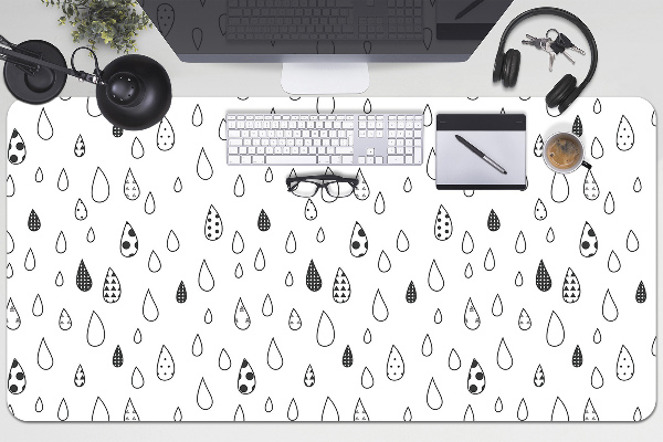 Full desk protector abstracts drops