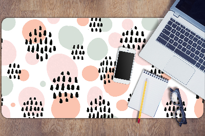 Desk pad colored dots