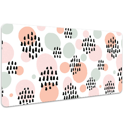 Desk pad colored dots