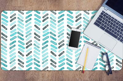 Desk mat Watercolor herringbone