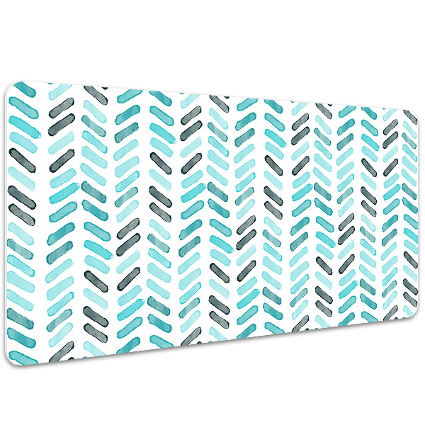 Desk mat Watercolor herringbone