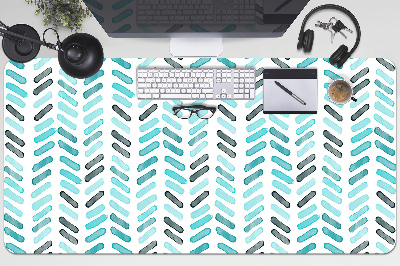 Desk mat Watercolor herringbone