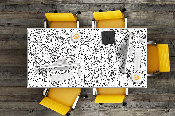 Full desk pad abstract pattern