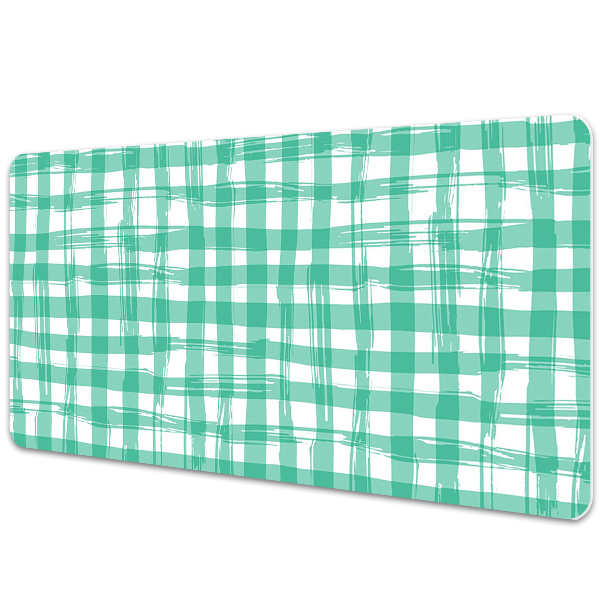 Large desk mat table protector green grille