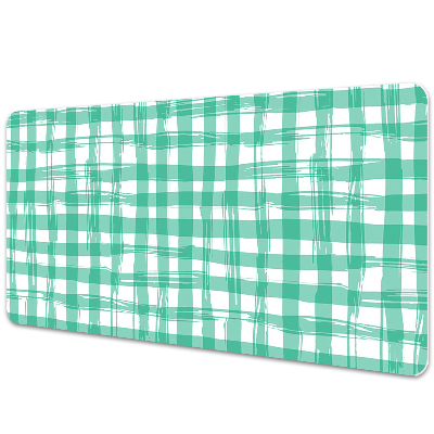 Large desk mat table protector green grille