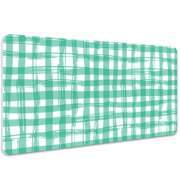 Large desk mat table protector green grille