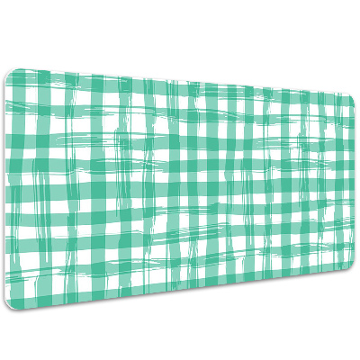 Large desk mat table protector green grille