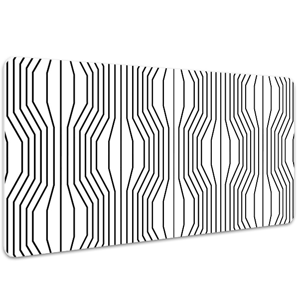 Desk mat geometric illusion