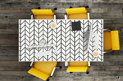 Full desk mat Herringbone pattern