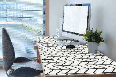 Full desk mat Herringbone pattern