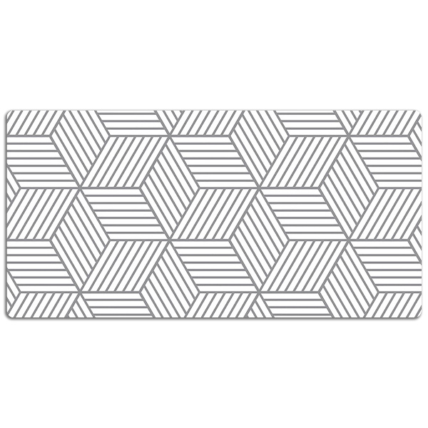Desk pad Gray 3D cube
