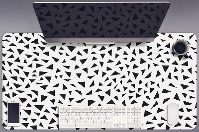 Desk pad black triangles