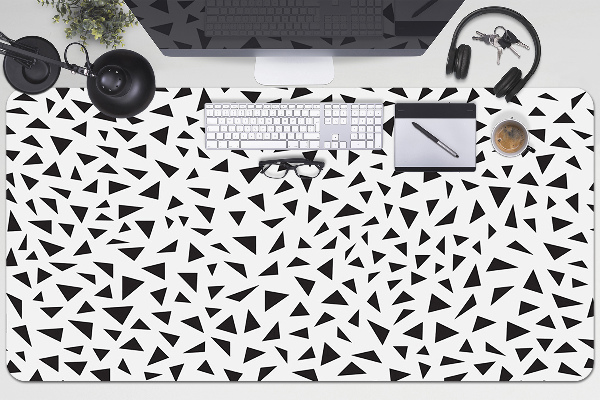 Desk pad black triangles
