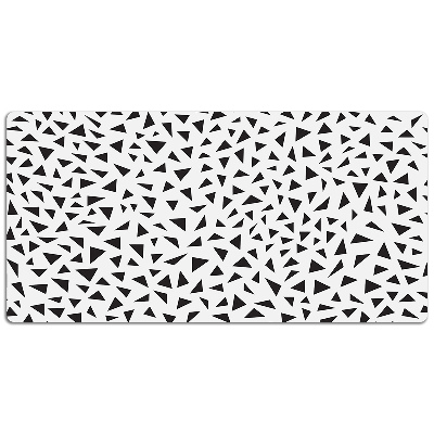 Desk pad black triangles