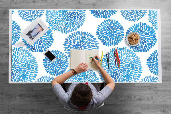 Large desk mat table protector Japanese pattern