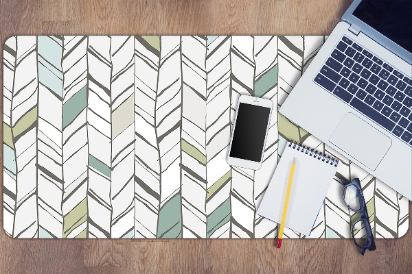 Large desk mat for children herringbone