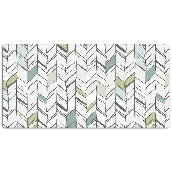 Large desk mat for children herringbone