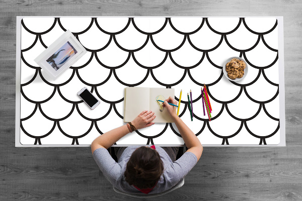 Full desk pad Fish scale pattern
