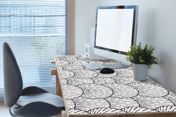 Full desk mat shells marine