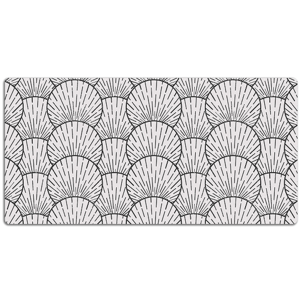 Full desk mat shells marine