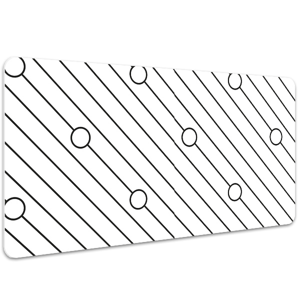 Large desk pad PVC protector Striped pattern