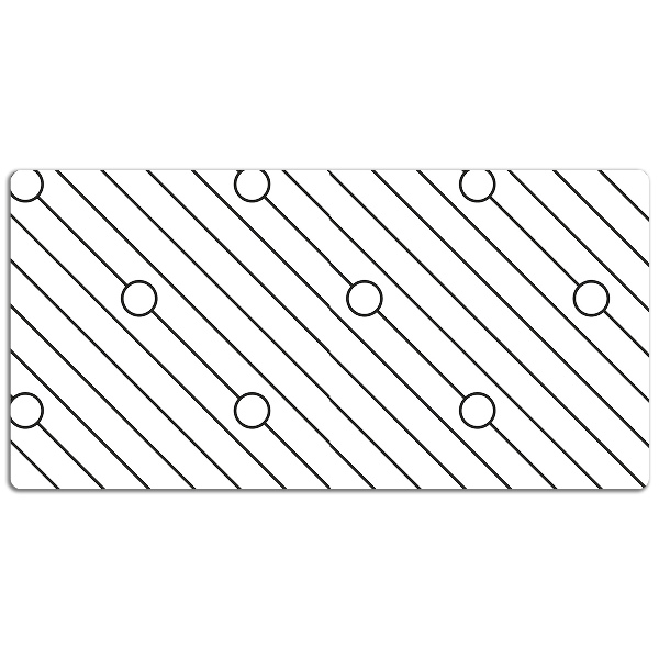 Large desk pad PVC protector Striped pattern