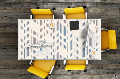 Full desk pad geometric herringbone