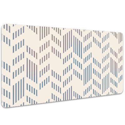 Full desk pad geometric herringbone