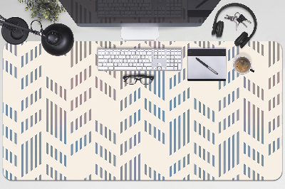 Full desk pad geometric herringbone