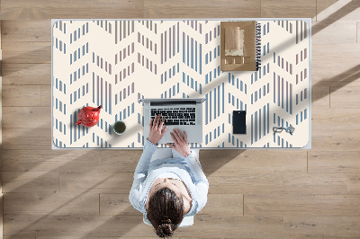 Full desk pad geometric herringbone