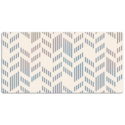 Full desk pad geometric herringbone