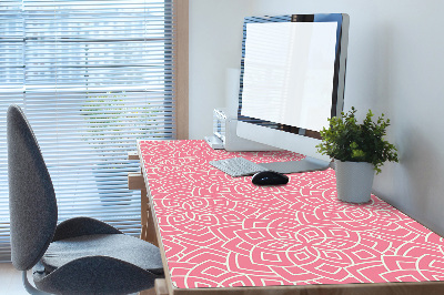 Large desk mat table protector floral pattern