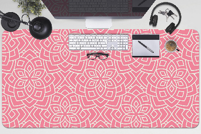 Large desk mat table protector floral pattern