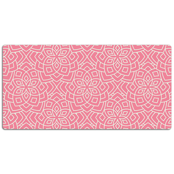 Large desk mat table protector floral pattern