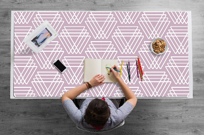 Desk pad pink triangles