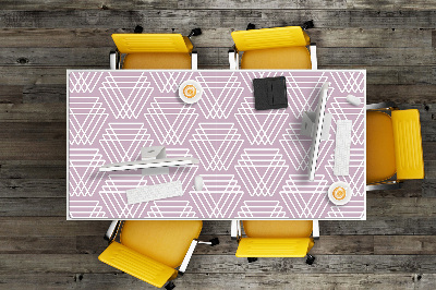 Desk pad pink triangles